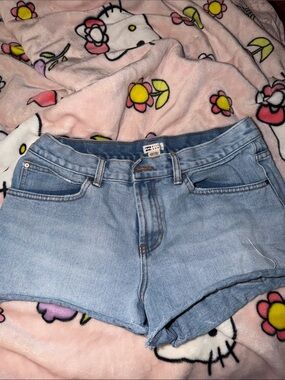 Billabong Light Blue Denim High-Rise Jean Shorts